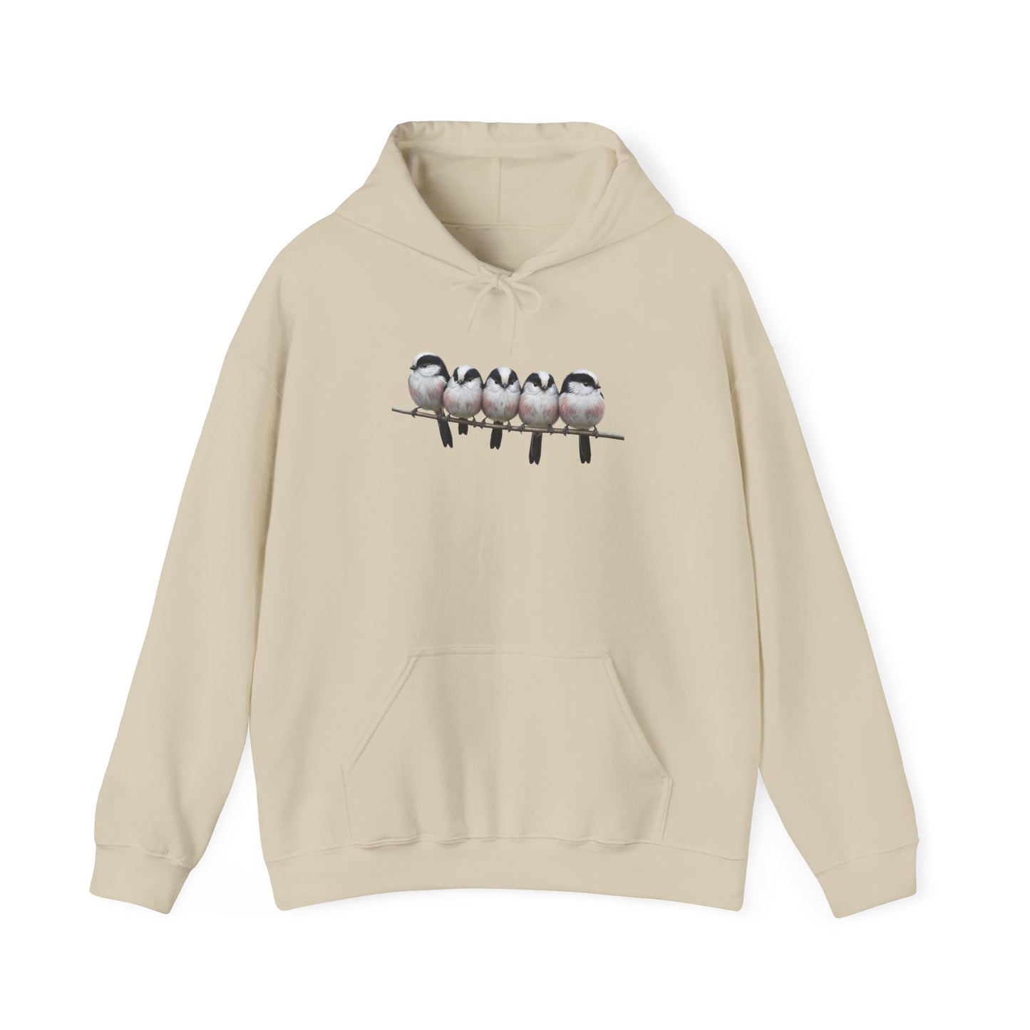 Schwanzmeisen Hoodie - Vogel Kapuzenpullover für Vogelbeobachter & Naturliebhaber mit Vogelmotiv
