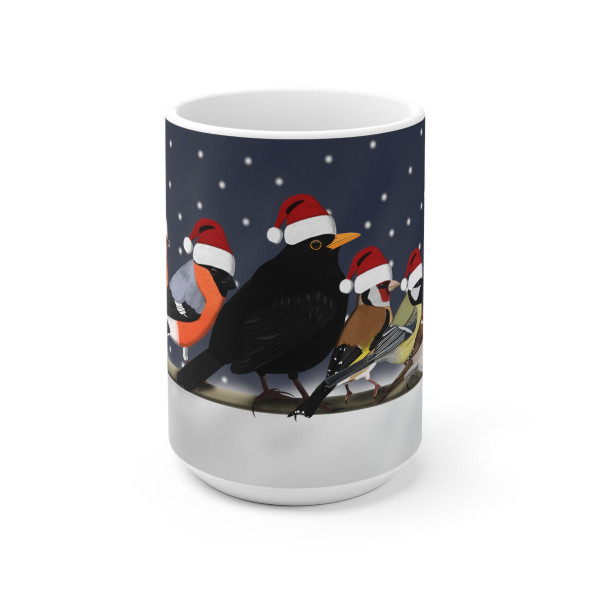 Rotkehlchen, Sperling und Amsel Tasse – 11 oz, 11oz