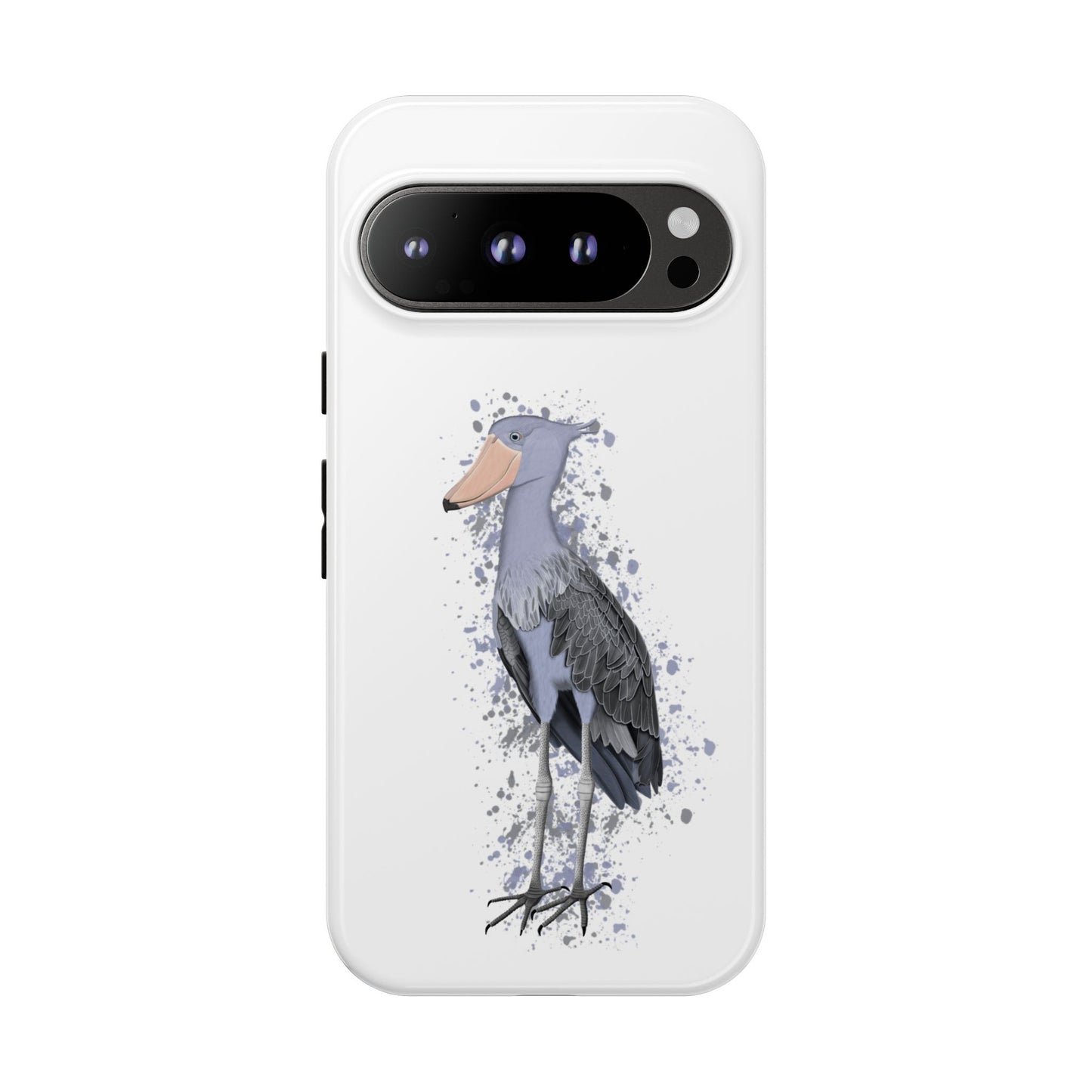 Schuhschnabel Vogel iPhone & Google Pixel Vogelmotiv Handyhülle Weiß