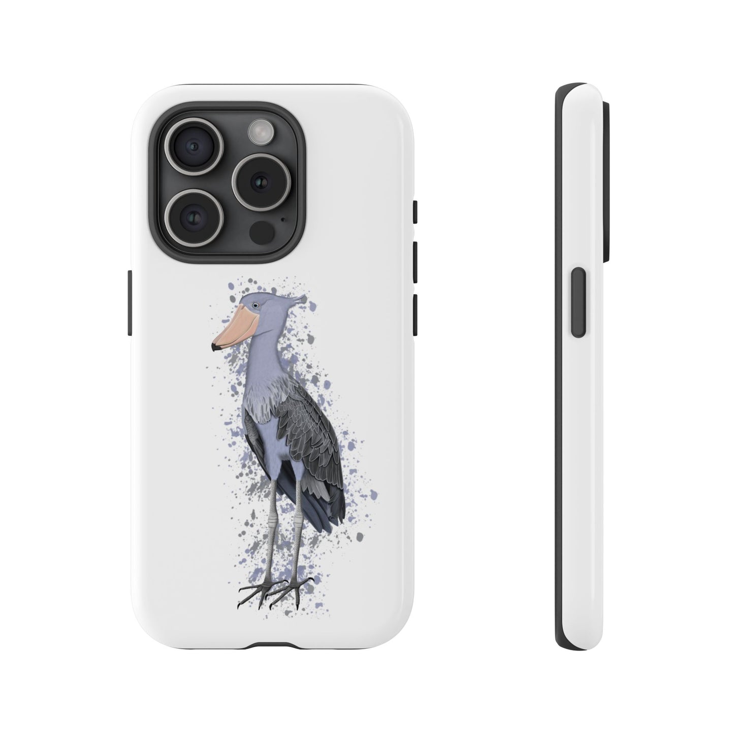 Schuhschnabel Vogel iPhone & Google Pixel Vogelmotiv Handyhülle Weiß