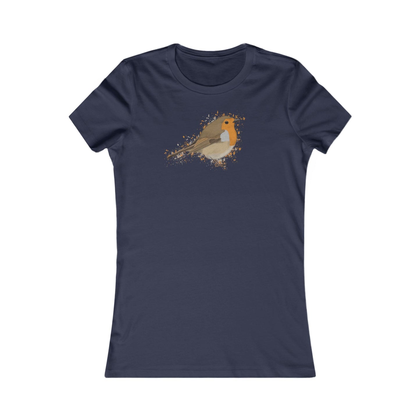 Rotkehlchen Frauen T-Shirt – Bird Graphic Tee und Watching Stil