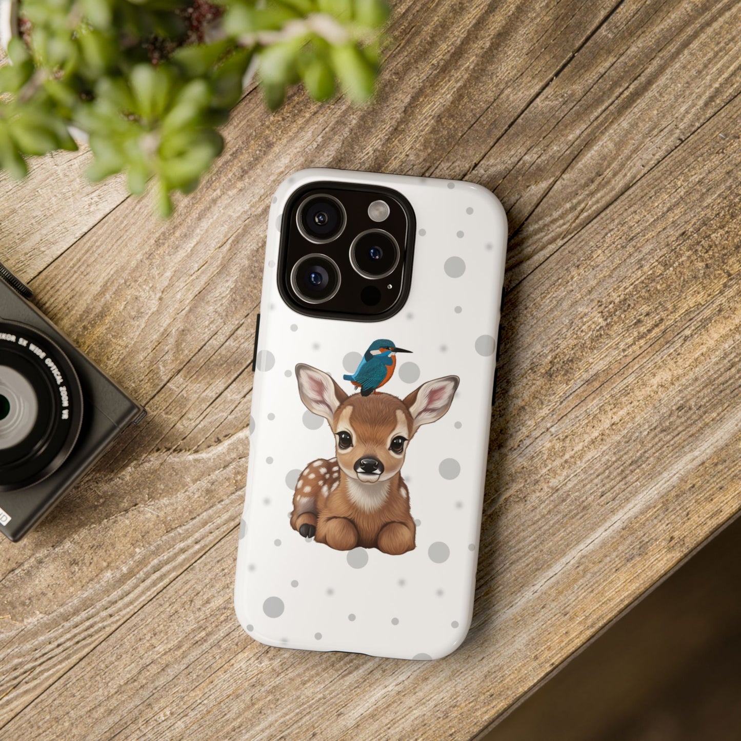 Eisvogel mit Rehkitz iPhone & Google Pixel Tiermotiv Handyhülle - Tierisch guter Schutz