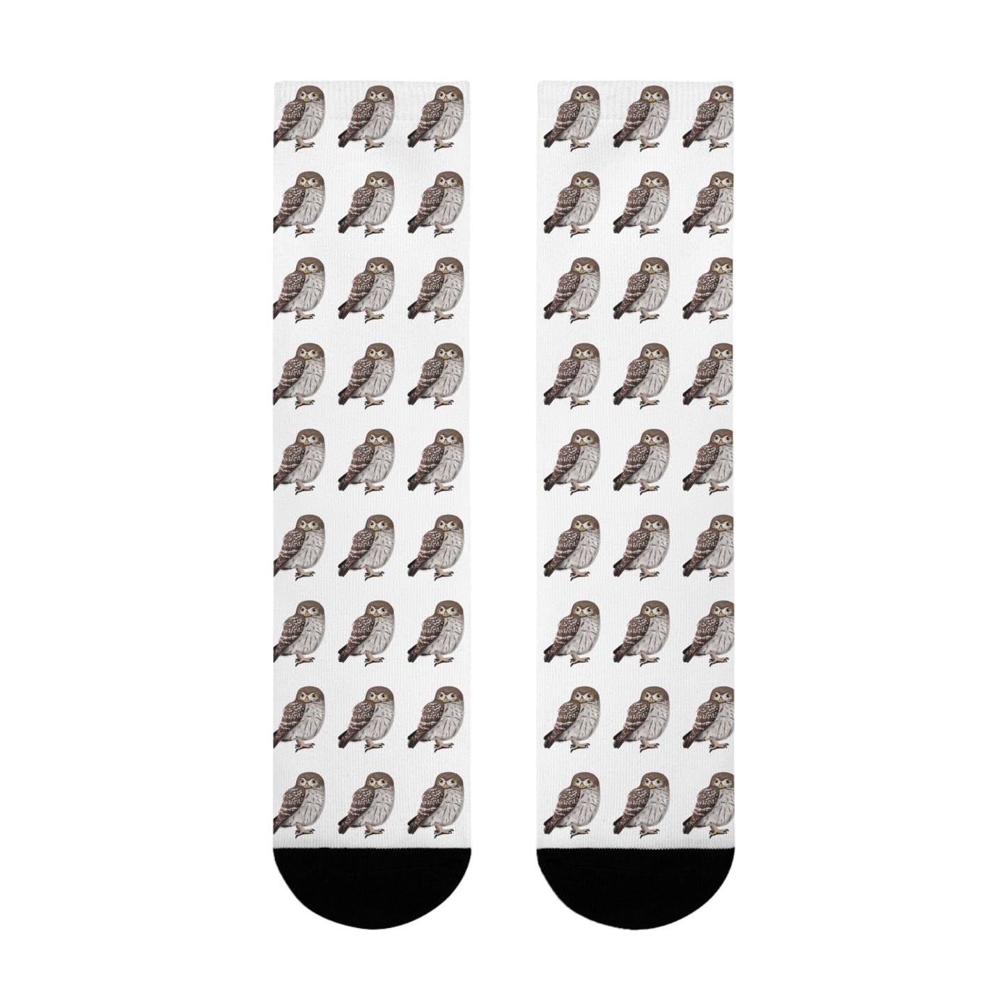 Eule Vogel Socken für Vogelfreunde & Vogelbeobachter Weiß