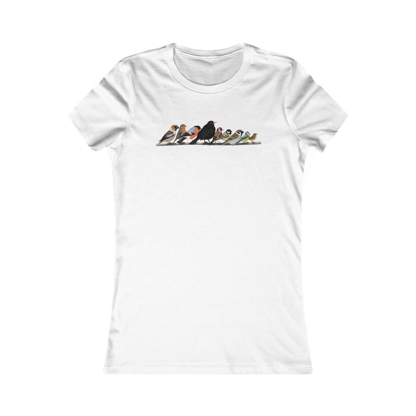 Rotkehlchen, Zaunkönig und Amsel Frauen T-Shirt – Bird Graphic Tee, Watching