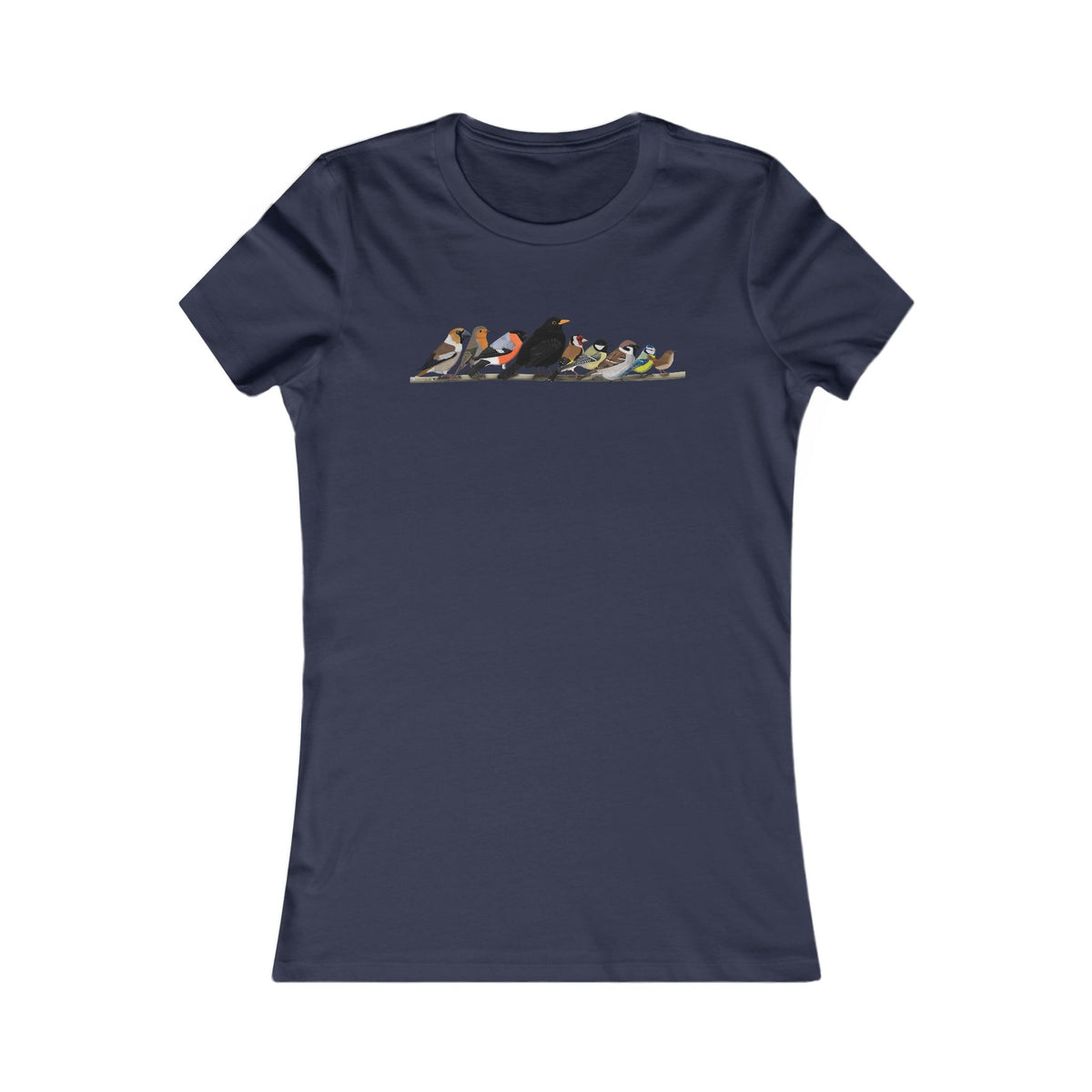 Rotkehlchen, Zaunkönig und Amsel Frauen T-Shirt – Bird Graphic Tee Watching Stil