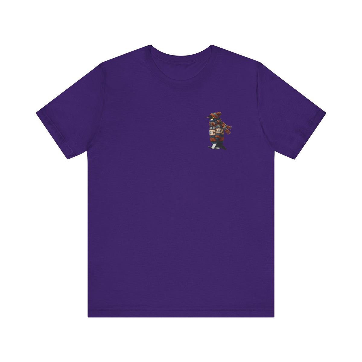 Pinugin in Strick T-Shirt – Weiches Premium Shirt mit Winterlichem Vogelmotiv für Vogelbeobachter