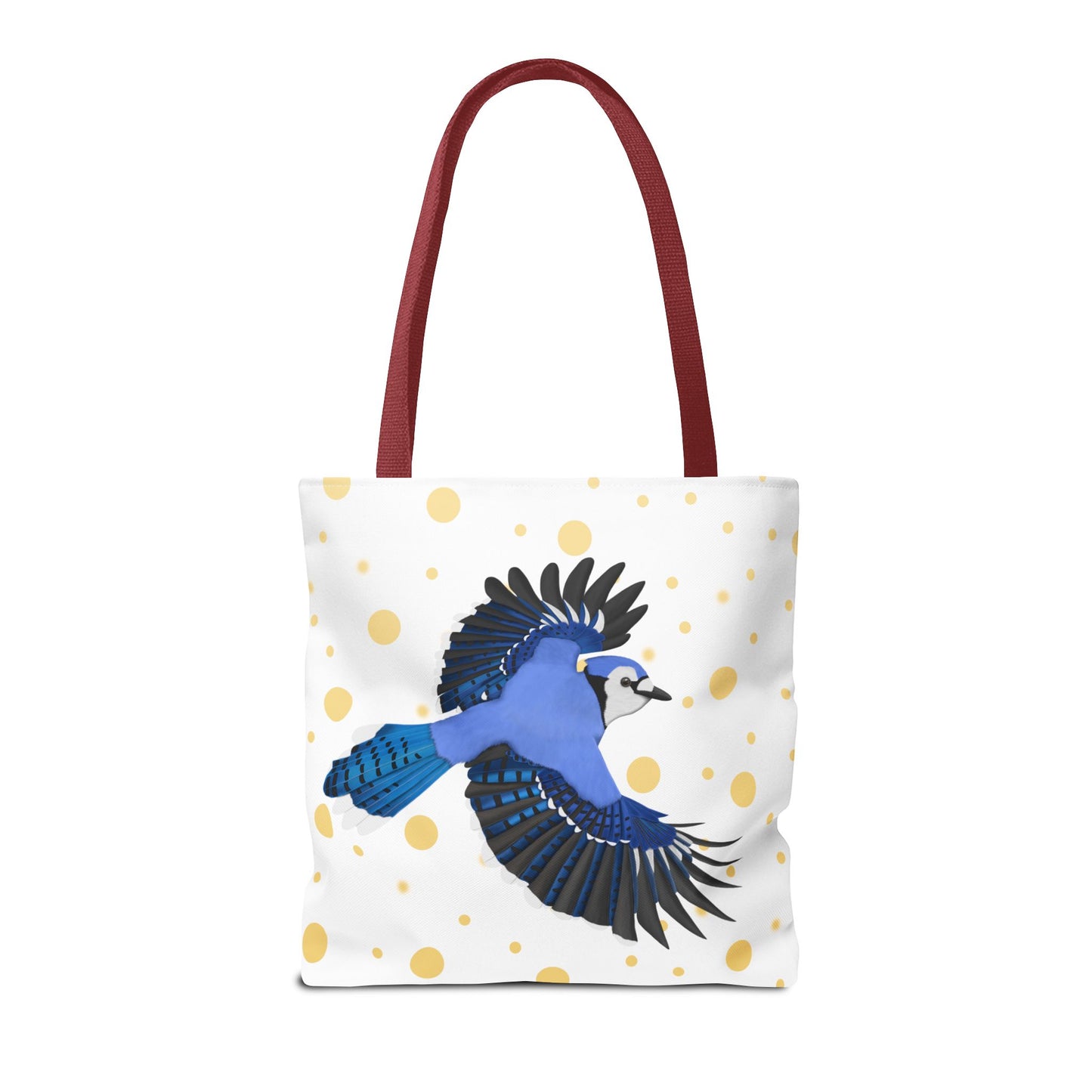 Blue Jay mit Goldenen Punkten Vogel Tragetasche 40x40cm – Accessories,