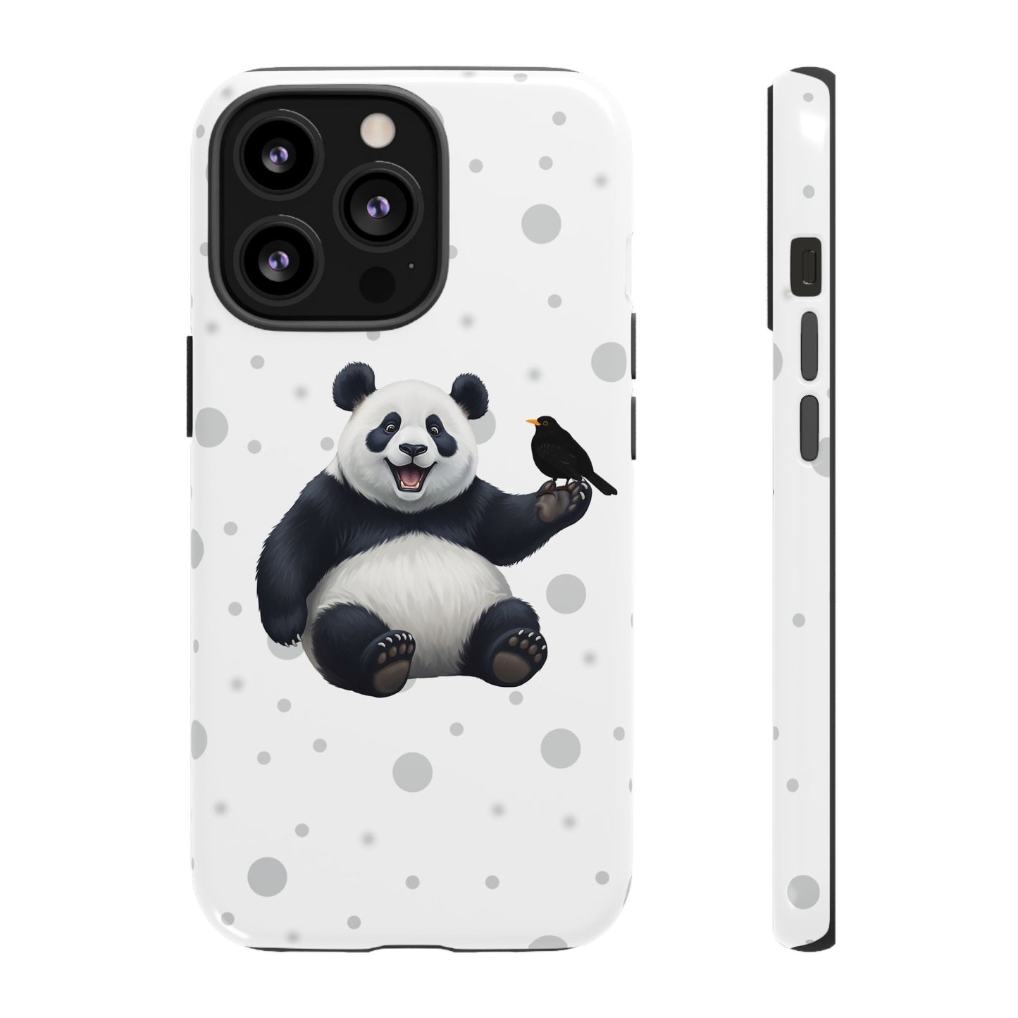 Amsel mit Panda iPhone & Google Pixel Tiermotiv Handyhülle - Tierisch guter Schutz