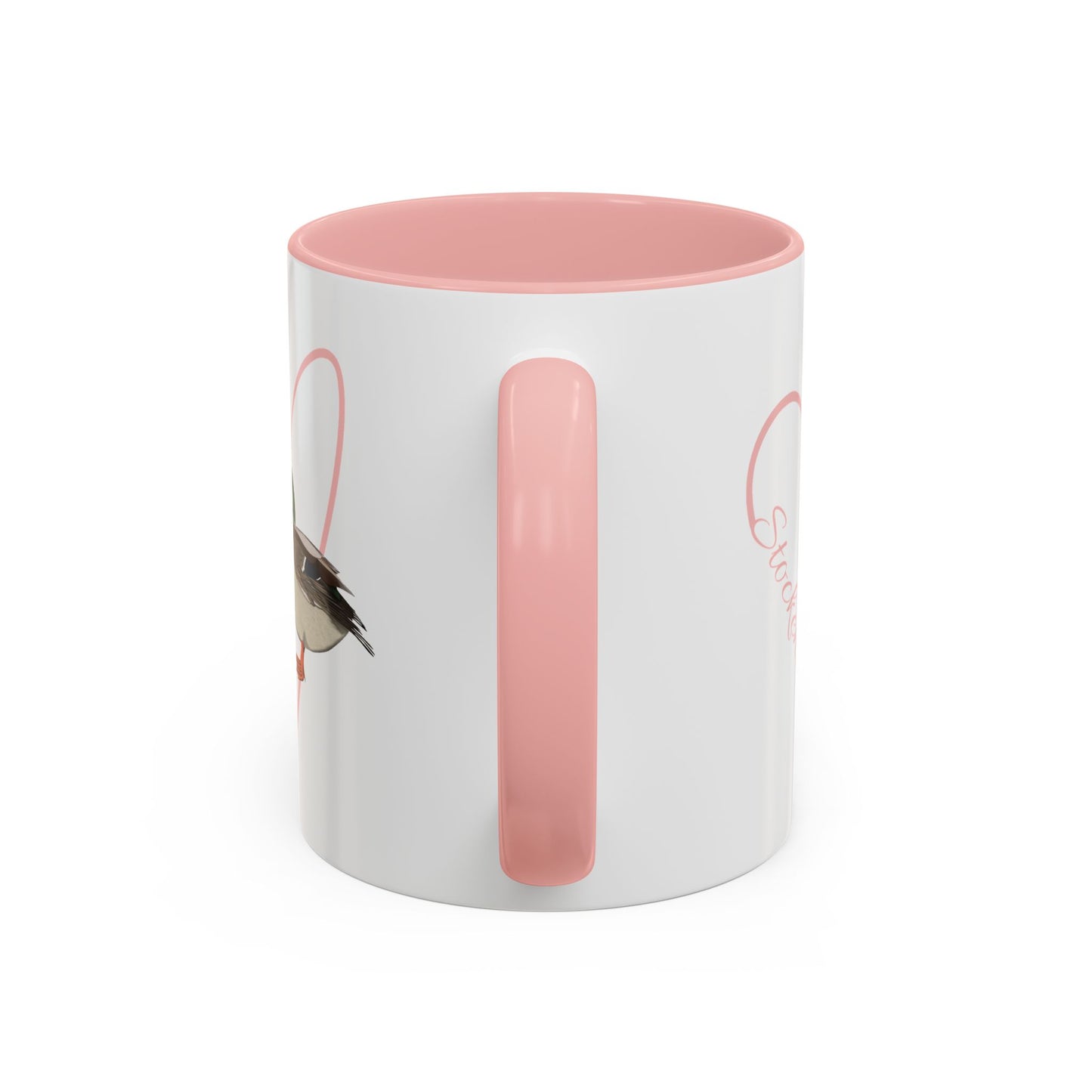 Stockente mit Herz Tasse – Accent Coffee Mug und Birds Design Stil