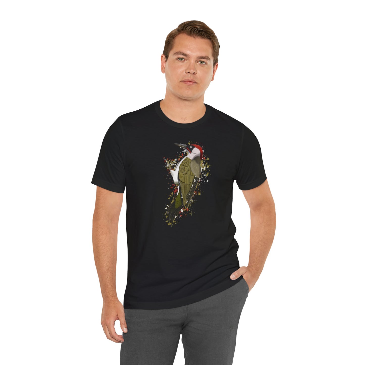 Grünspecht Vogel T-Shirt für Vogelfreunde