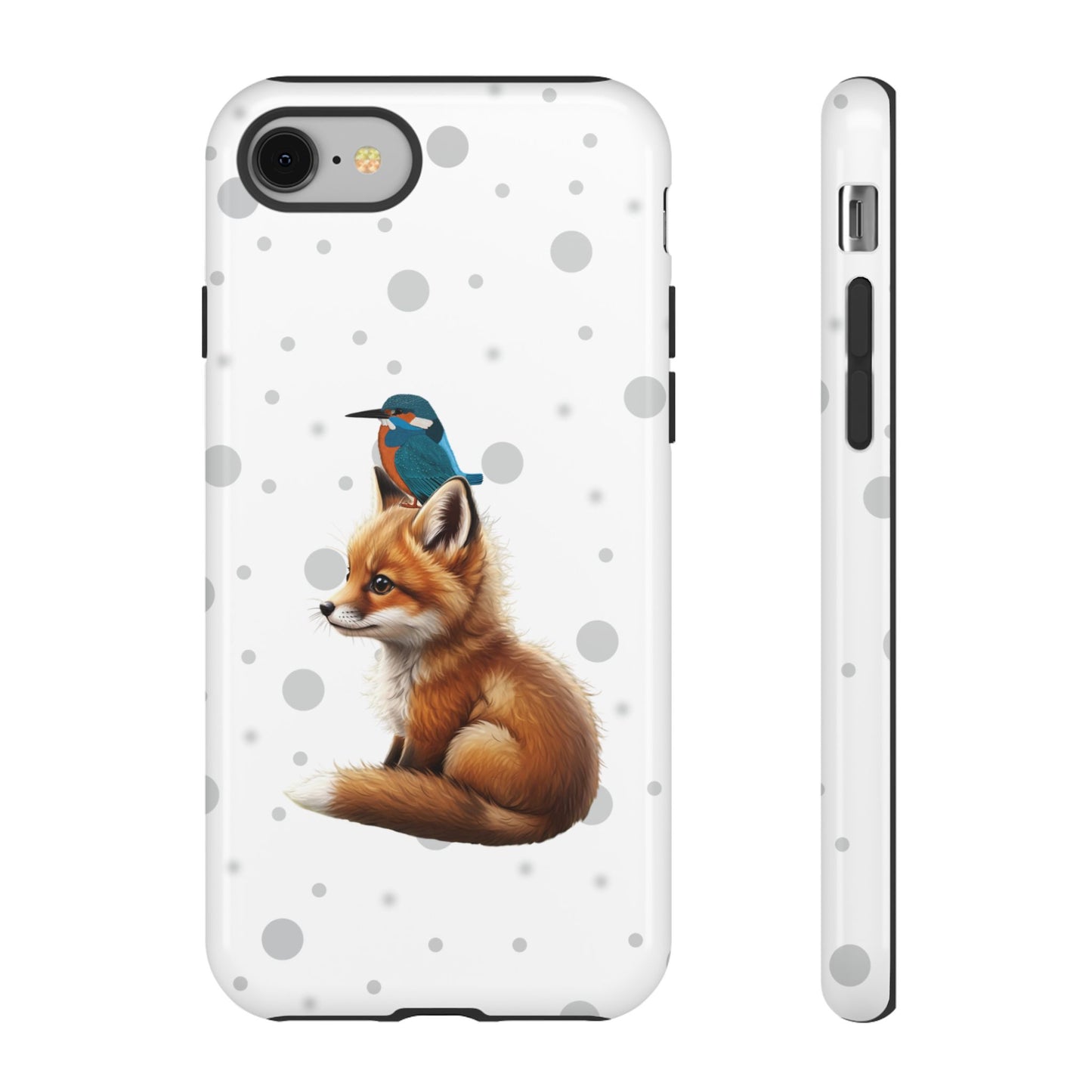 Eisvogel mit Fuchs iPhone & Google Pixel Tiermotiv Handyhülle - Tierisch guter Schutz