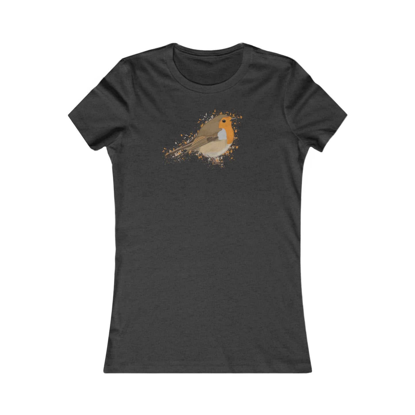 Rotkehlchen Frauen T-Shirt in Black