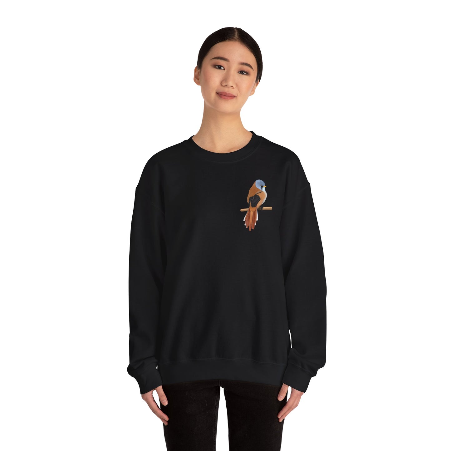 Bartmeise Vogel Sweatshirt für Naturfreunde und Vogelbeobachter – Animal Graphic Tee, Vogelmotiv