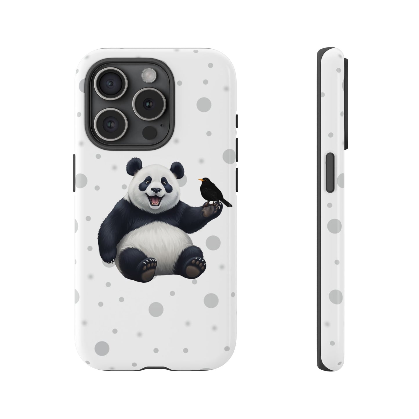 Amsel mit Panda iPhone & Google Pixel Tiermotiv Handyhülle - Tierisch guter Schutz