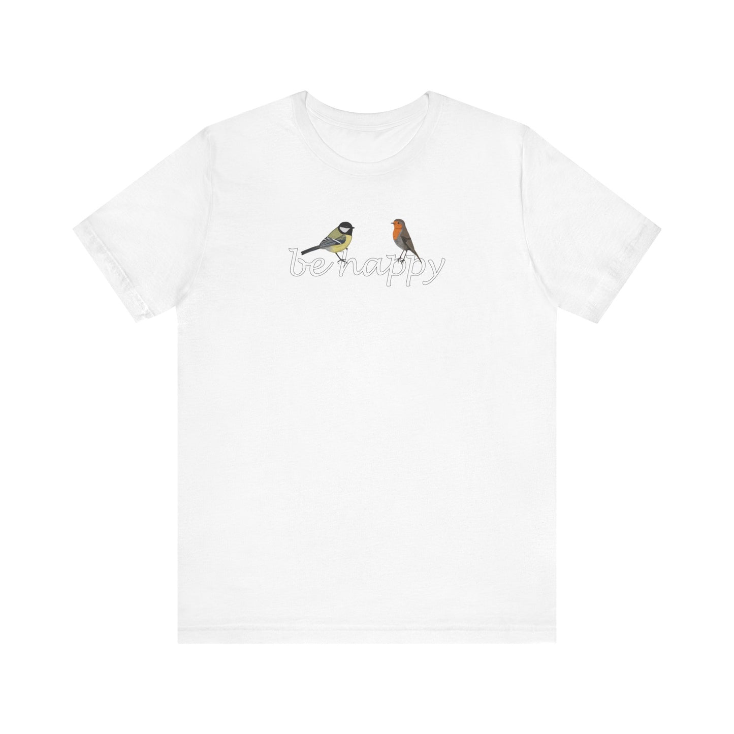 Rotkehlchen und Kohlmeise T-Shirt – bird graphic tee, watching gear