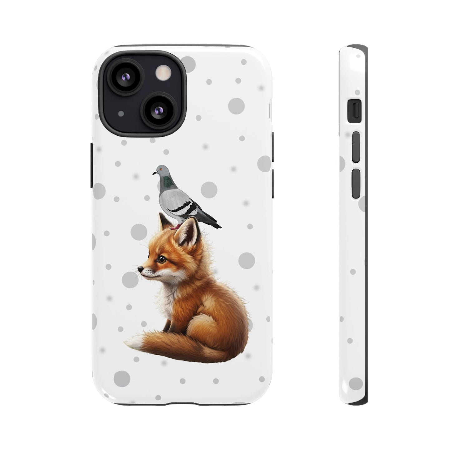 Taube mit Fuchs iPhone & Google Pixel Tiermotiv Handyhülle - Tierisch guter Schutz