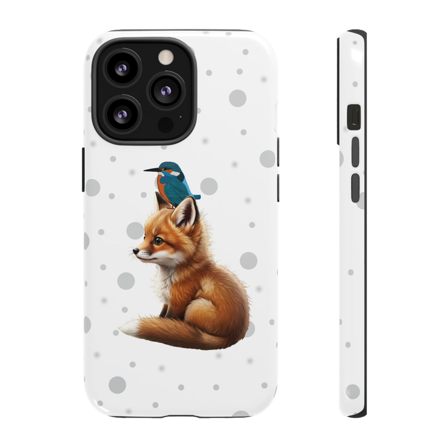 Eisvogel mit Fuchs iPhone & Google Pixel Tiermotiv Handyhülle - Tierisch guter Schutz