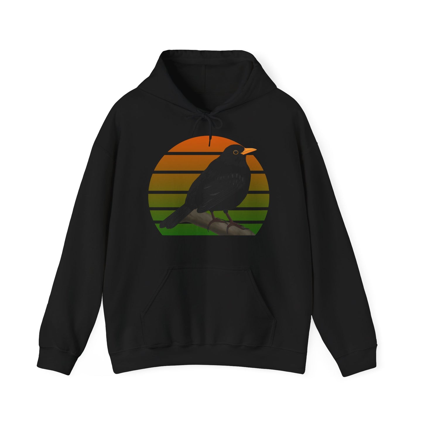 Amsel Hoodie - Vogel Kapuzenpullover für Vogelbeobachter & Vogelfreunde mit Vogelmotiv