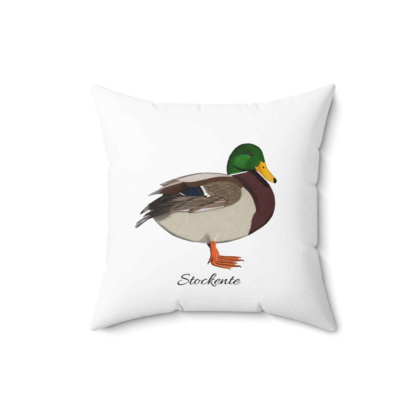 Ente Vogelfreund Vogelbeobachter Vogel Kissen Weiß