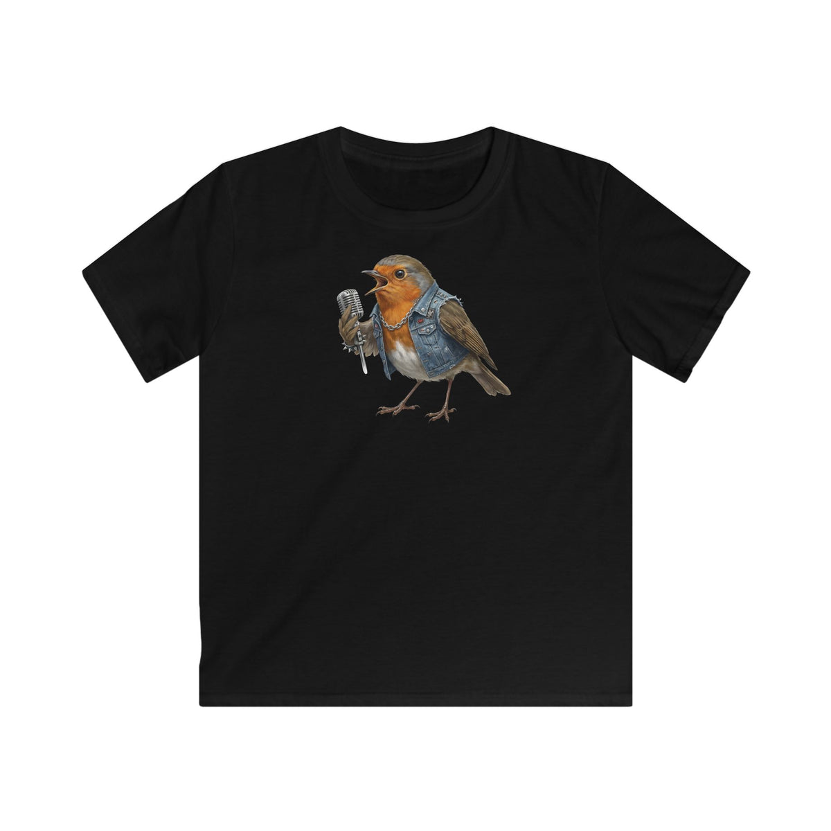 Rocky Rotkehlchen Kinder T-Shirt – Die Gartenvögel Offizielles Band Merch