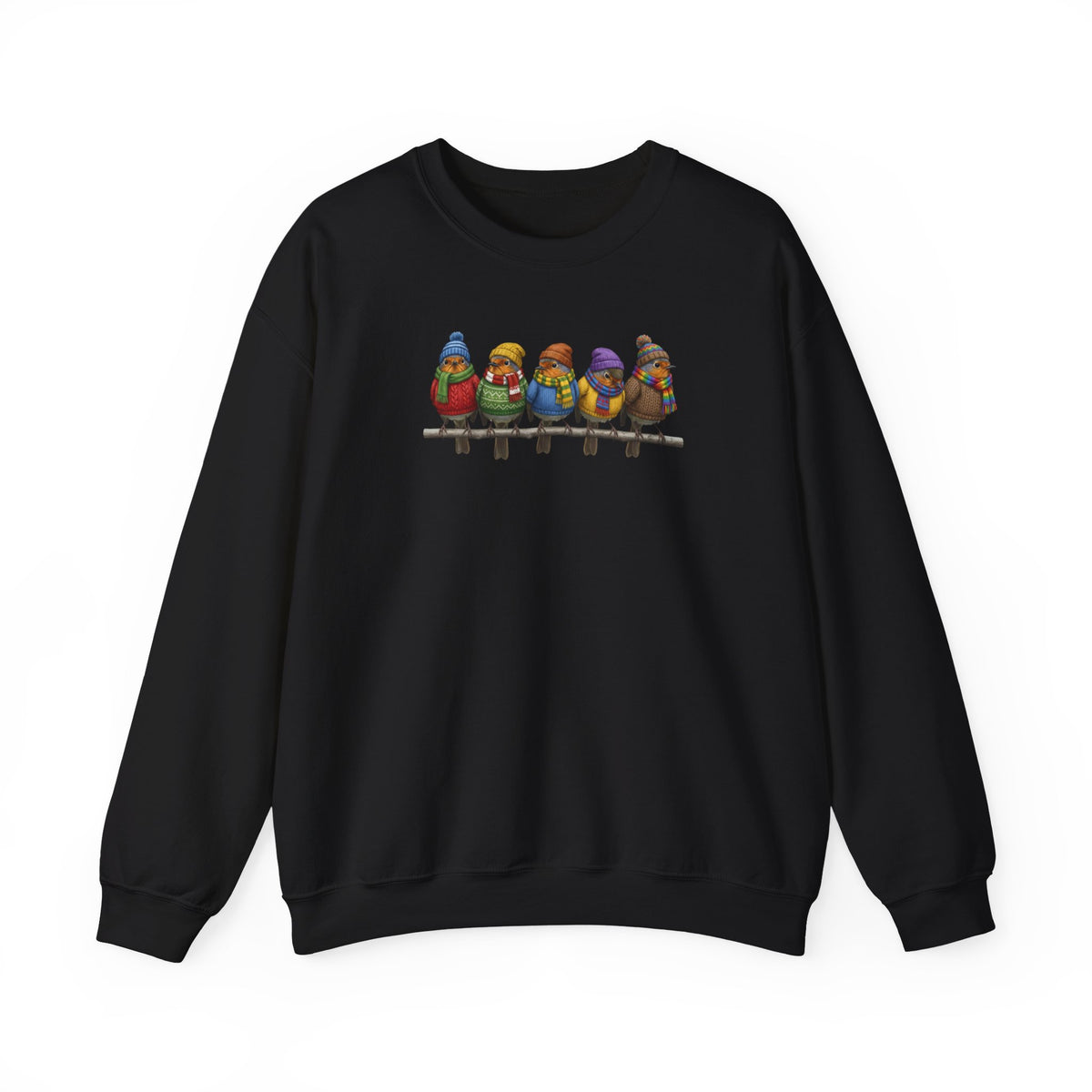 Rotkehlchen in Strick Winter-Sweatshirt | Unisex Vogel Sweater für Vogelfreunde & Vogelbeobachter