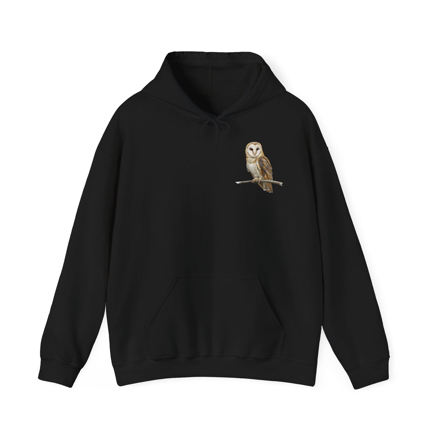 Schleiereule Hoodie - Vogel Kapuzenpullover für Vogelbeobachter & Naturliebhaber mit Vogelmotiv