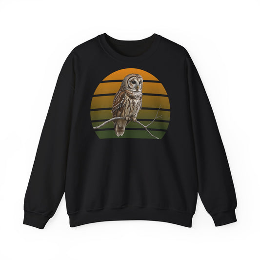 Streifenkauz Eule Sweatshirt | Unisex Pullover für Vogelfreunde & Vogelbeobachter
