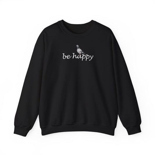 Taube Be Happy Vogel Sweatshirt für Vogelbeobachter