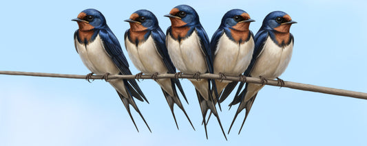 Barn Swallow Merch: T-Shirts, Sweatshirts & Gifts for Birders barn swallows on a branch