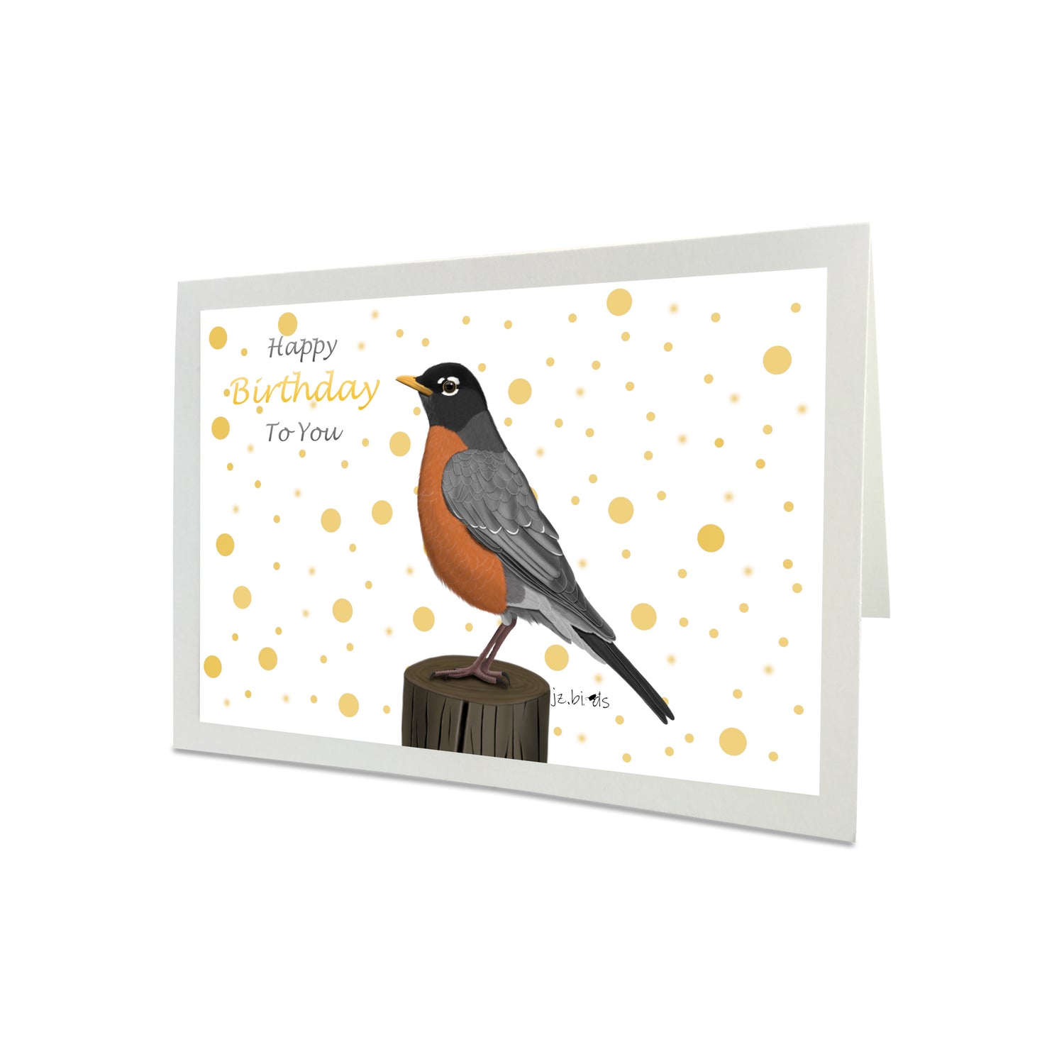 bird art birthday cards