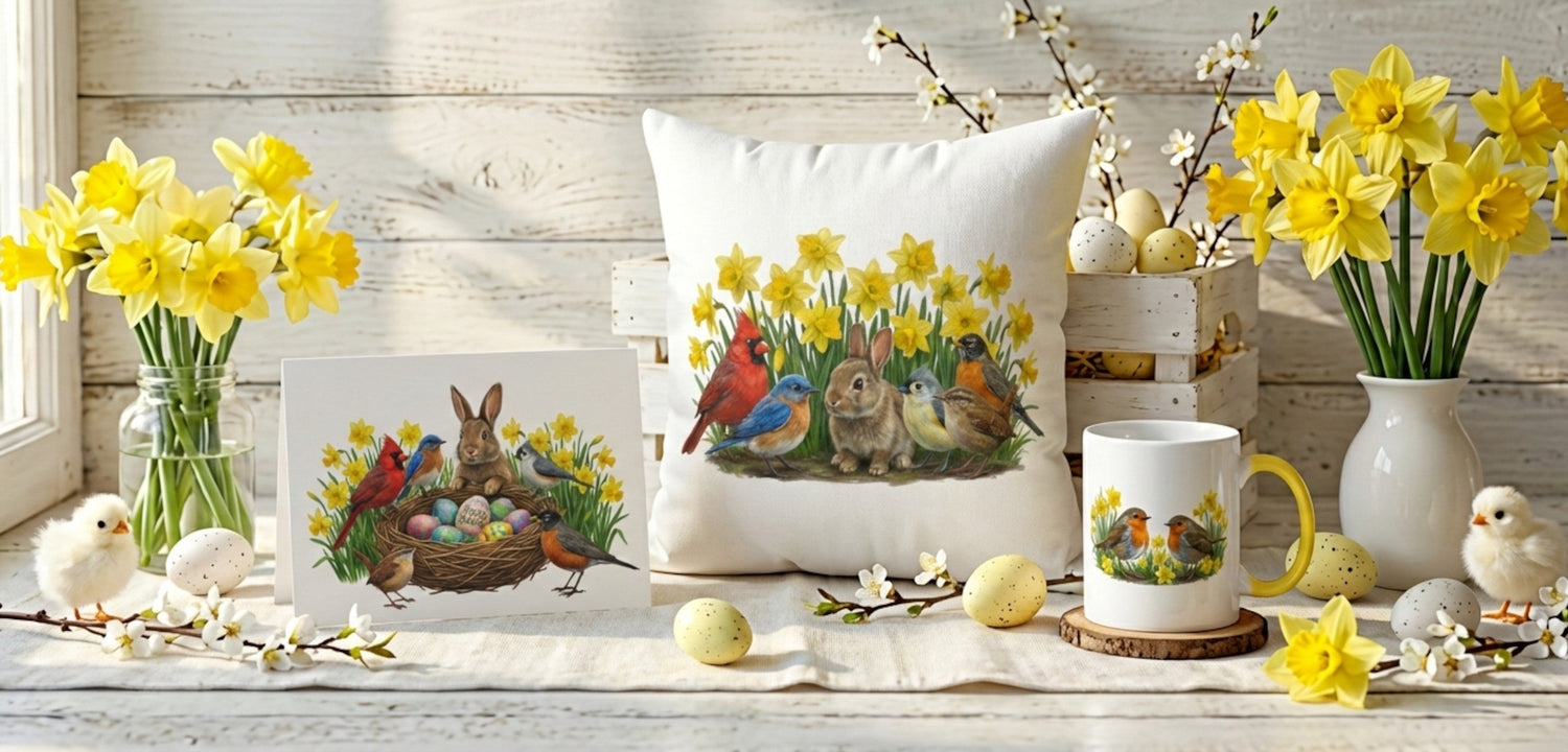 Spring & Easter Collection: Backyard Birds & Botanicals