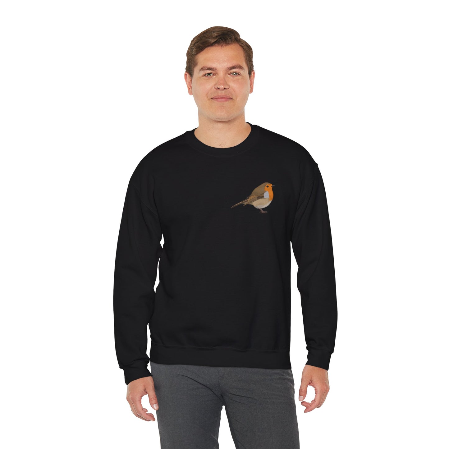 Rotkehlchen Vogel Sweatshirt für Naturfreunde und Vogelbeobachter