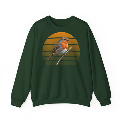 Rotkehlchen Sweatshirt | Unisex Vogel Pullover für Vogelfreunde & Vogelbeobachter