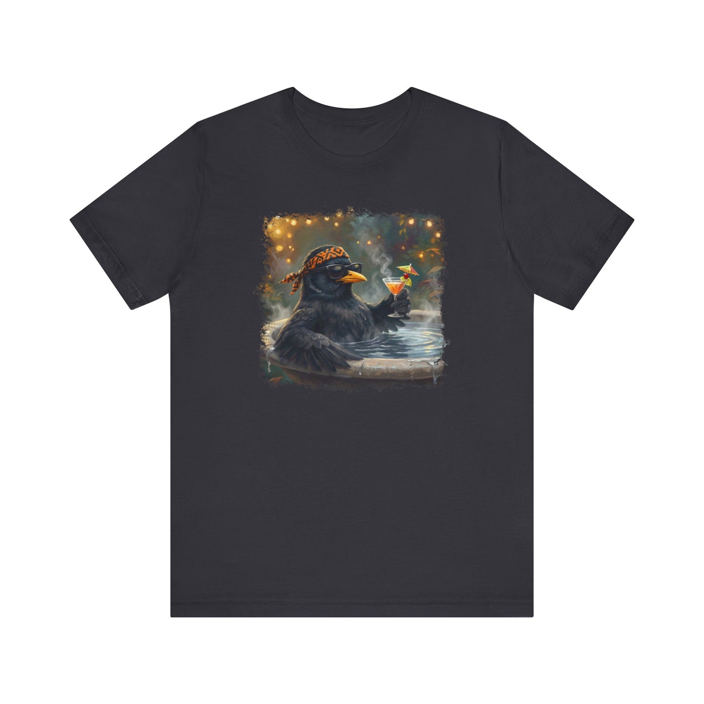 Blacky die Amsel im Urlaubsmodus | Lustiges Vogel T-Shirt | Unisex