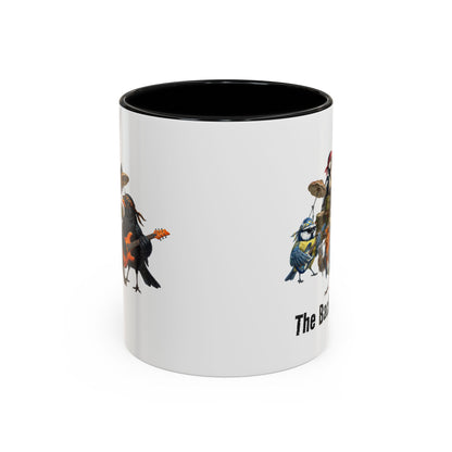 The Backyard Birds Full Lineup – Offizielle Tour-Tasse | Zweifarbige Premium Keramik (Schwarz/Weiß)