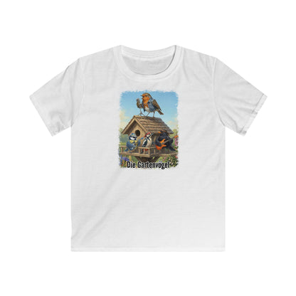 Rotkehlchen Kinder T-Shirt – bird guitar und birthday shirt Stil