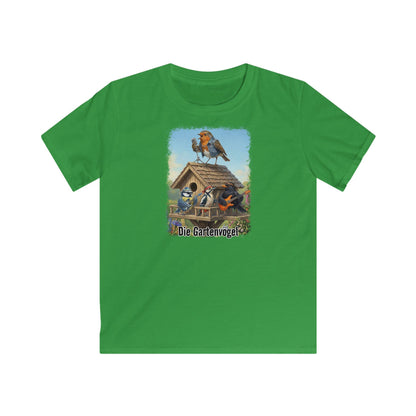 Rotkehlchen Kinder T-Shirt – bird guitar, birthday shirt