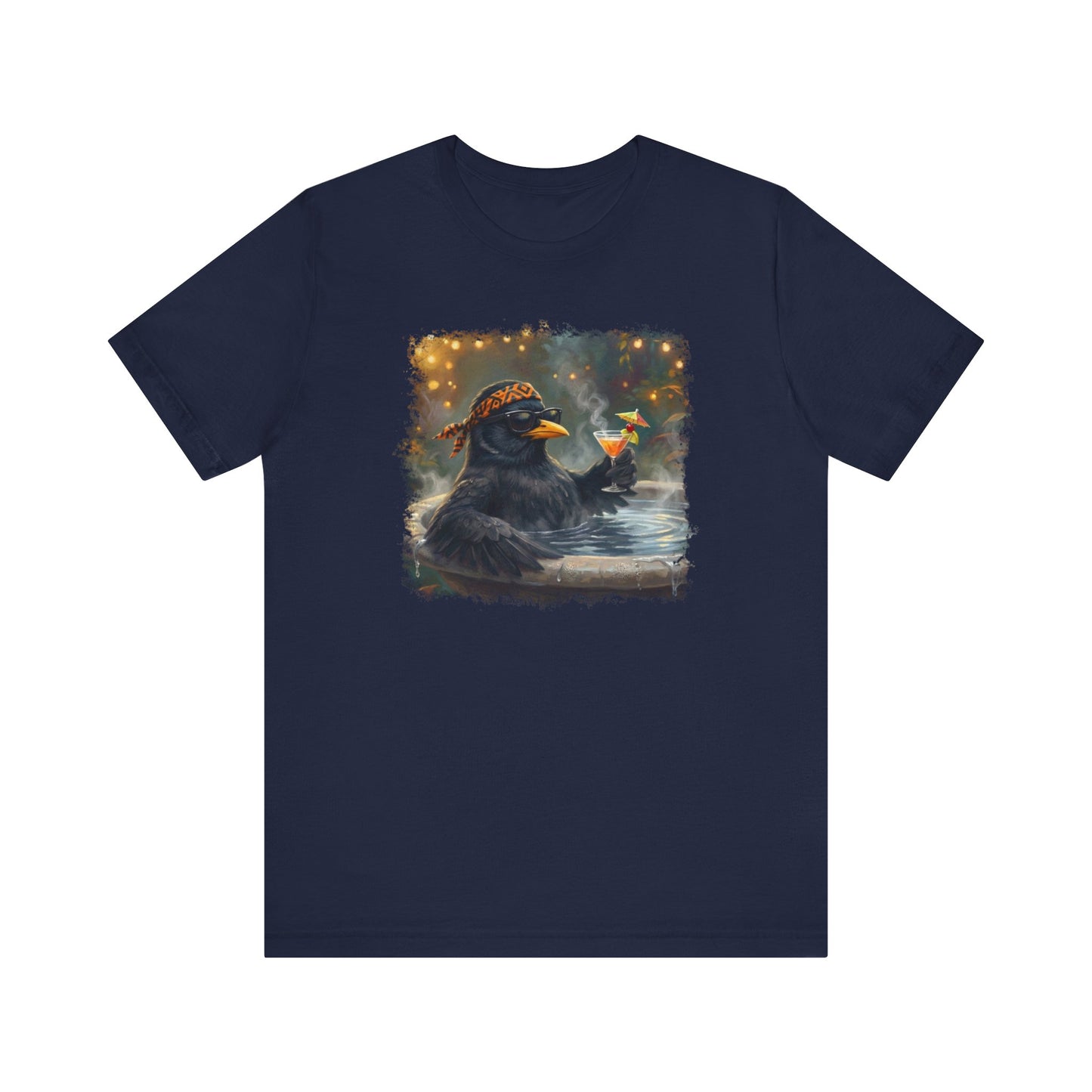 Blacky die Amsel im Urlaubsmodus | Lustiges Vogel T-Shirt | Unisex