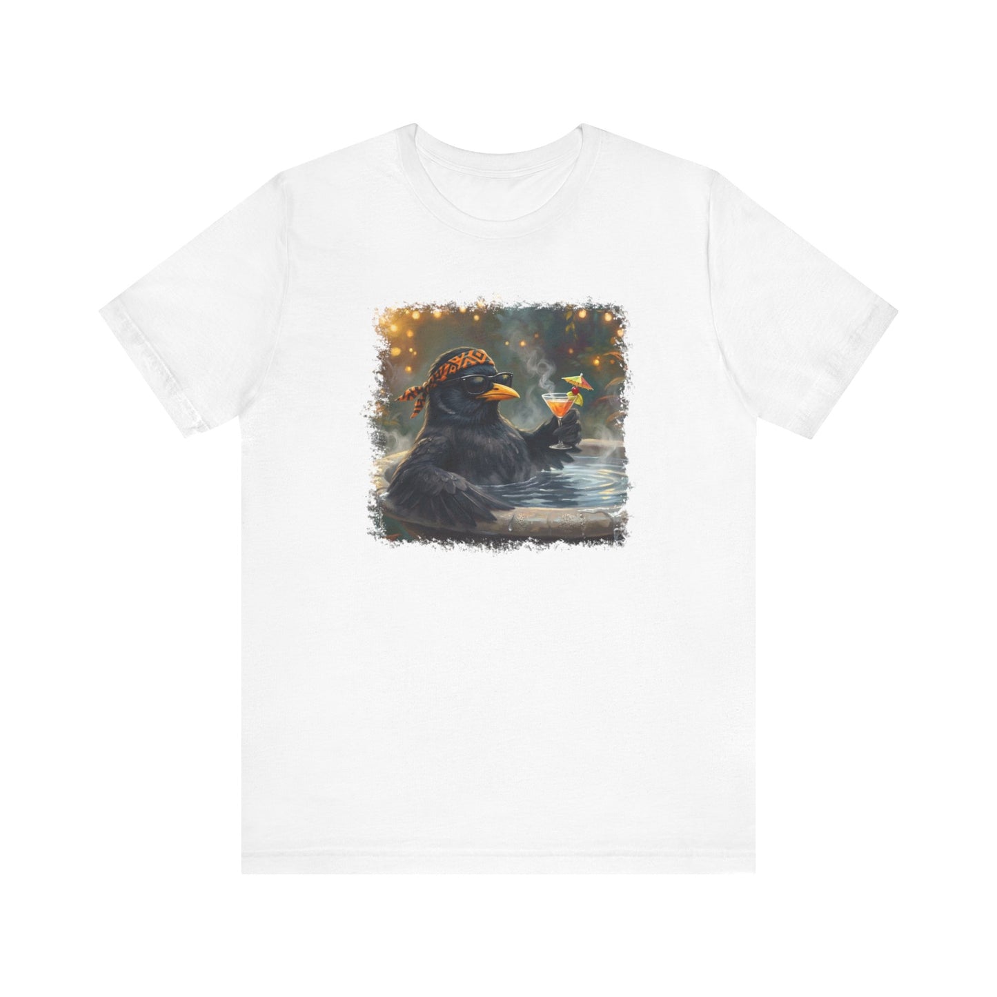 Blacky die Amsel im Urlaubsmodus | Lustiges Vogel T-Shirt | Unisex