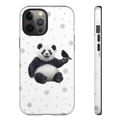 Amsel mit Panda iPhone & Google Pixel Tiermotiv Handyhülle - Tierisch guter Schutz