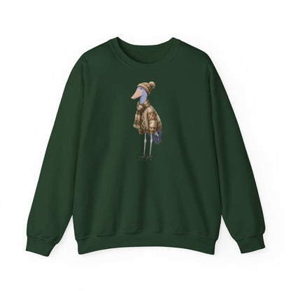 Schuhschnabel in Strick Weihnachts-Sweatshirt | Unisex Vogel Sweater für Vogelfreunde & Vogelbeobachter