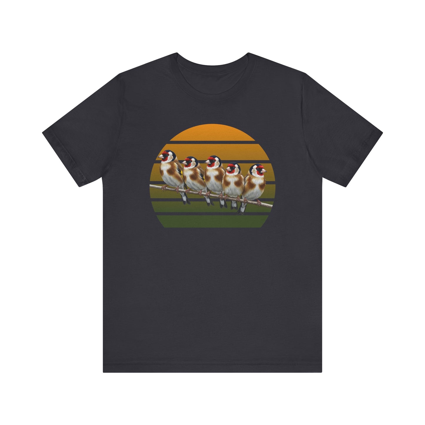 Stieglitz Premuim T-Shirt | Geschenk für Vogelbeobachter | jz.birds