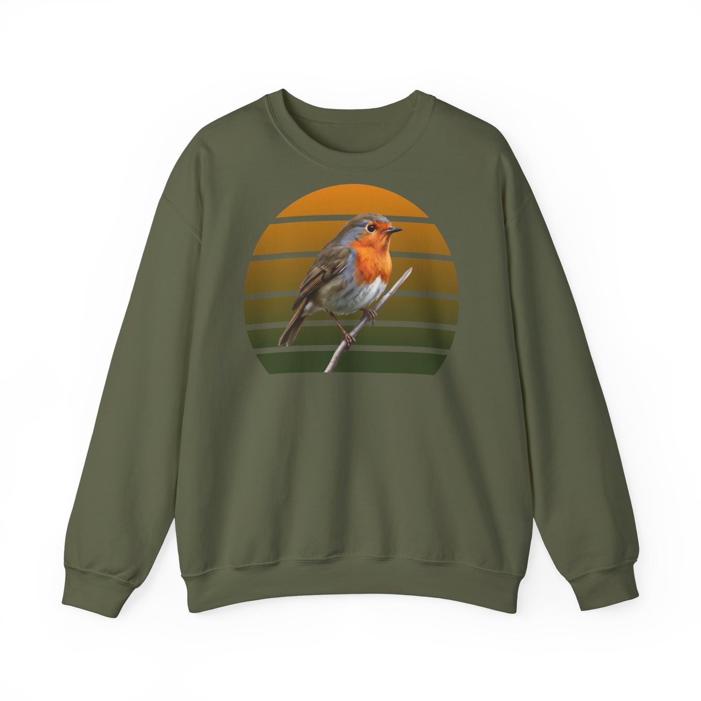 Rotkehlchen Sweatshirt | Unisex Vogel Pullover für Vogelfreunde & Vogelbeobachter