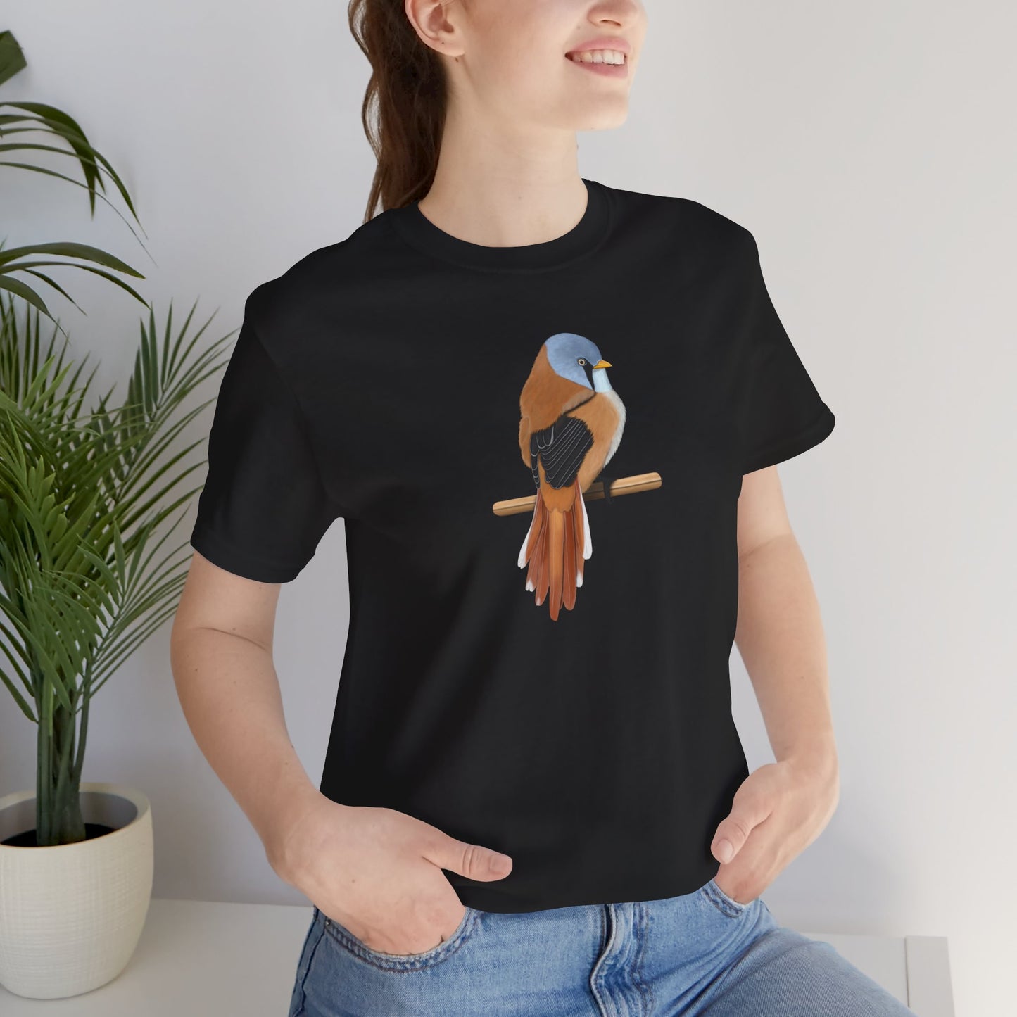 Bartmeise Vogel T-Shirt für Vogelfreunde und Vogelbeobachter