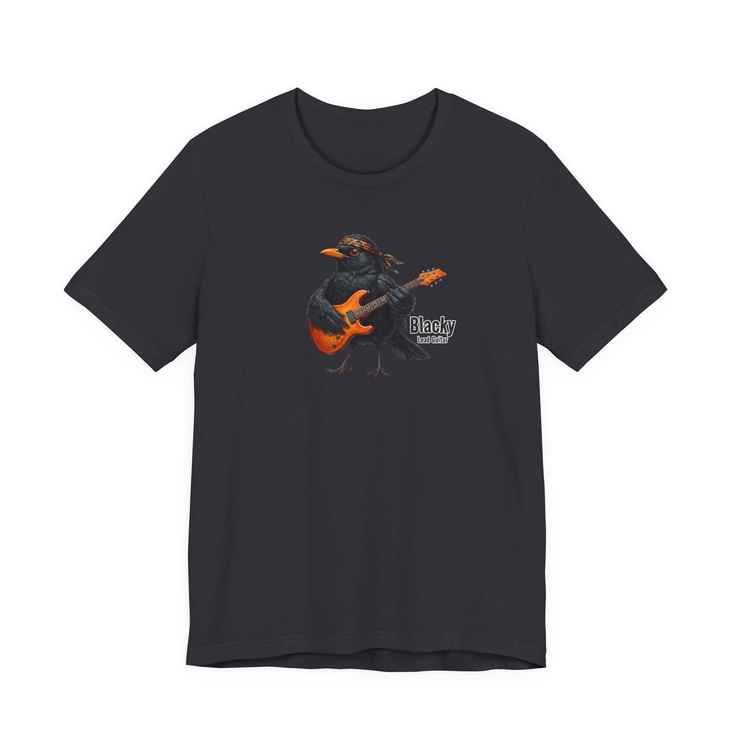Blacky die Amsel (Lead Guitar) – Offizielles The Backyard Birds Premium T-Shirt