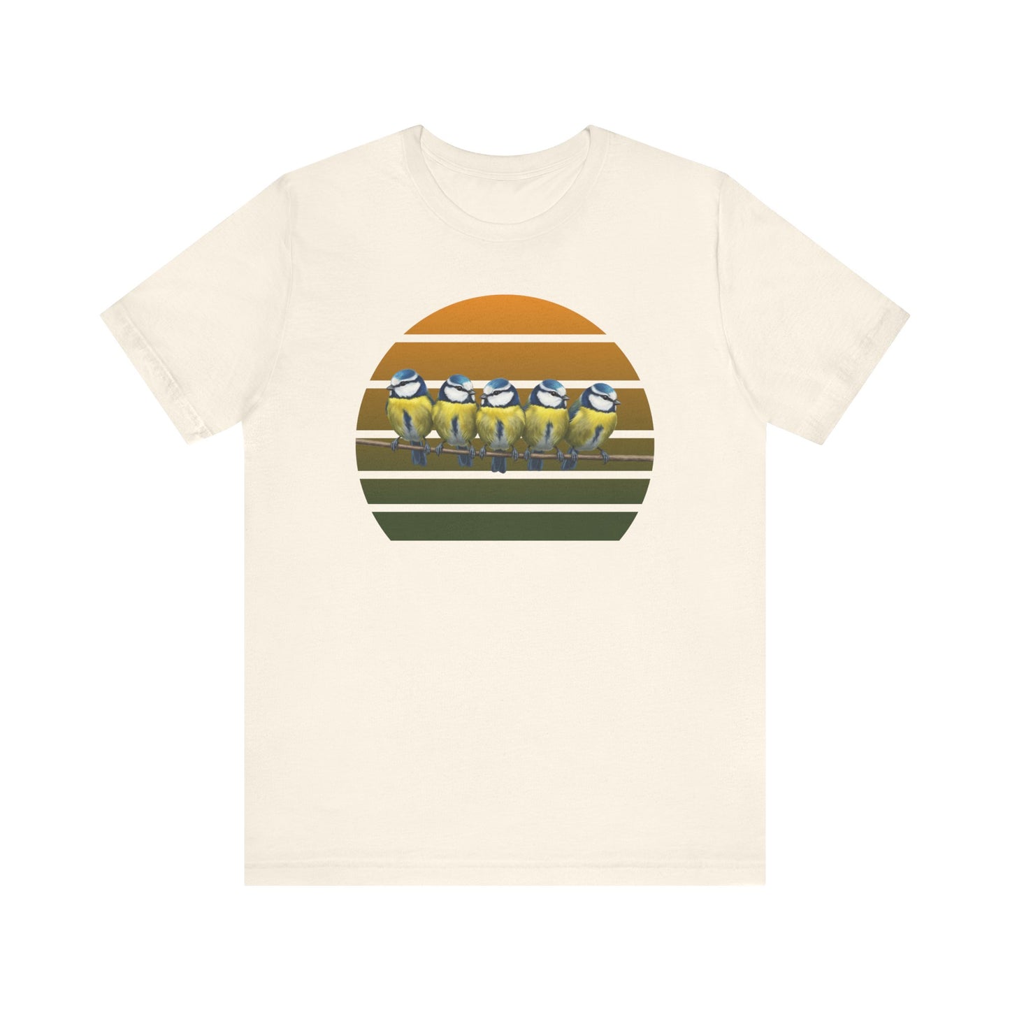 Blaumeisen Premuim T-Shirt | Geschenk für Vogelbeobachter | jz.birds