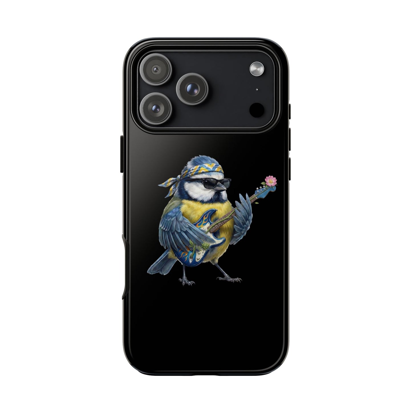 Bert Blumen-Gitarre Handyhülle (iPhone & Google Pixel) – Die Gartenvögel Band 2 Merch