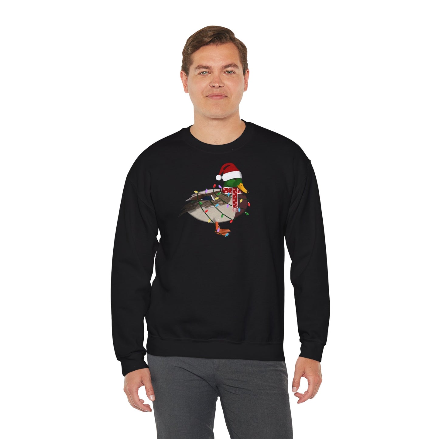 Ente Weihnachts-Sweatshirt | Unisex Vogel Sweater für Vogelfreunde & Vogelbeobachter