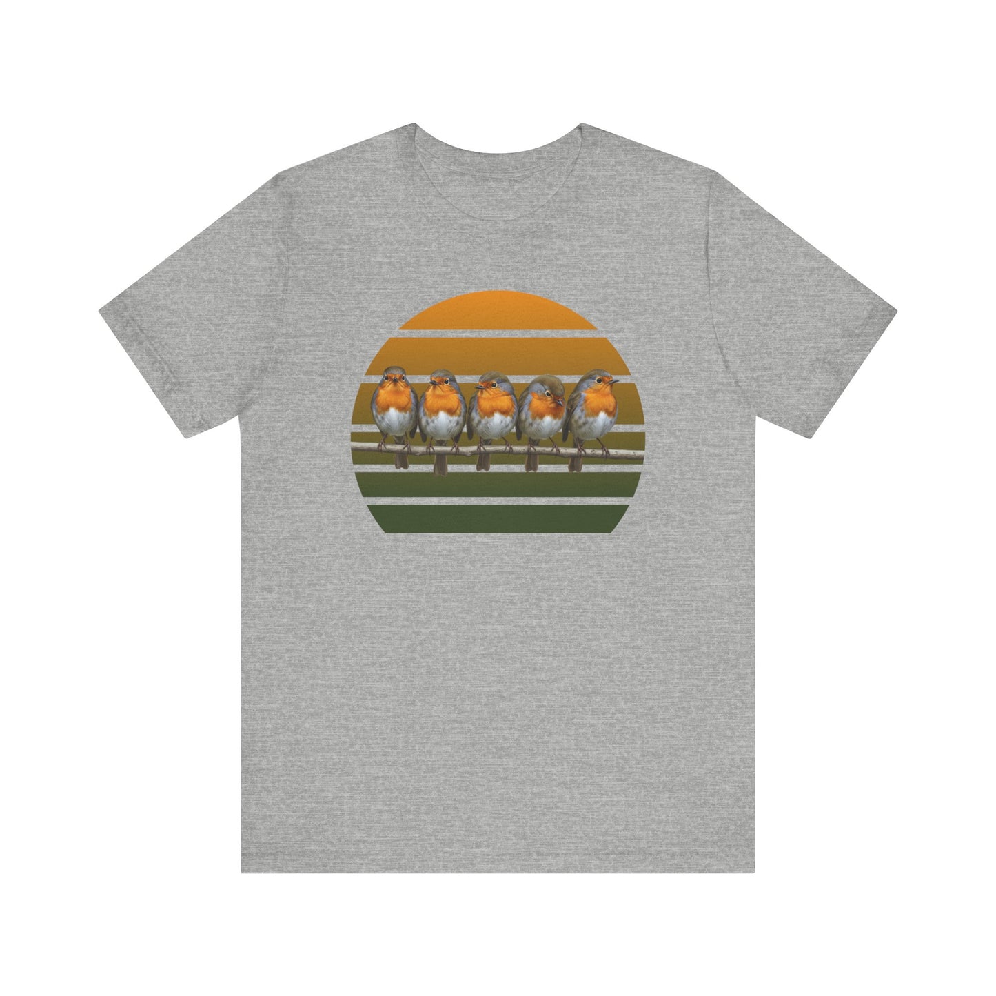 Rotkehlchen Premuim T-Shirt | Geschenk für Vogelbeobachter | jz.birds