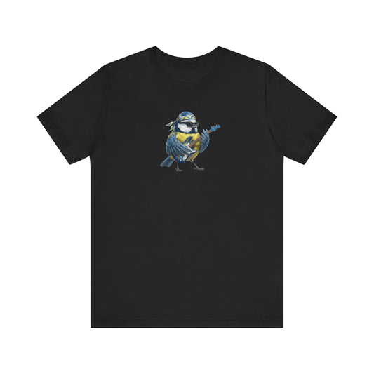 Bert Blaumeise (Bass) – Offizielles Die Gartenvögel Premium T-Shirt